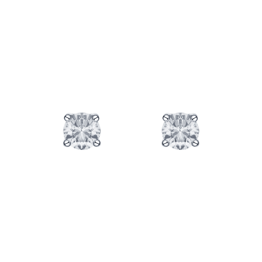 Lab Grown Diamond Solitaire Stud Earrings