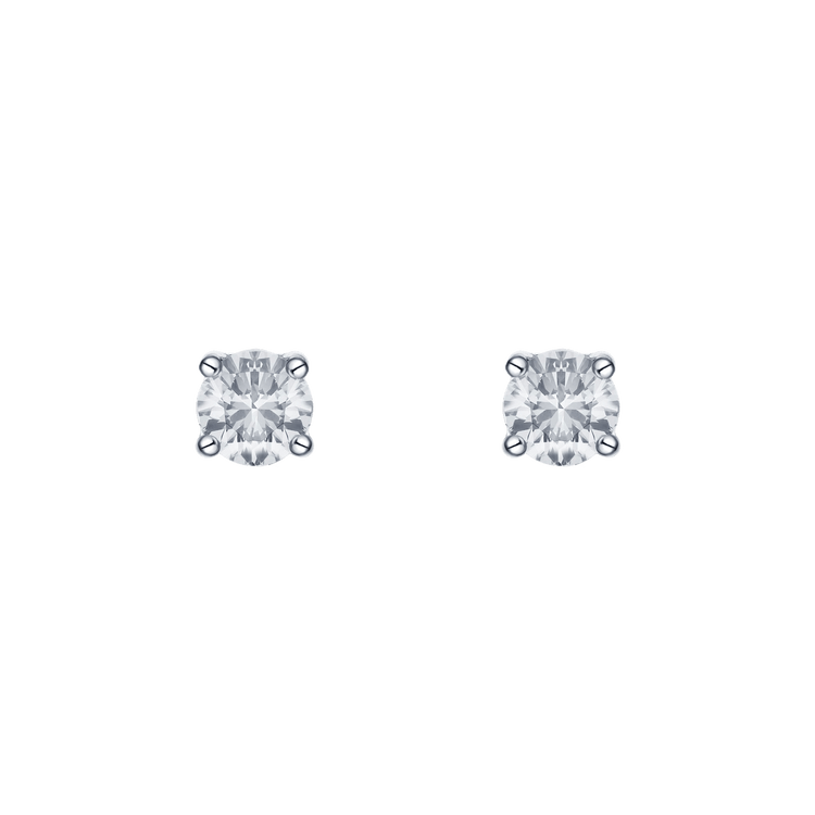 Lab Grown Diamond Solitaire Stud Earrings