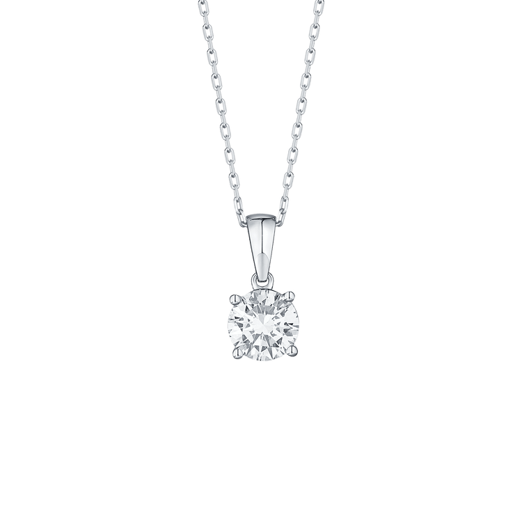 Lab Grown Diamond Solitaire Necklace