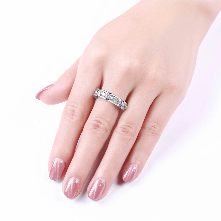 Lab Grown Diamond Channel Set Eternity Band