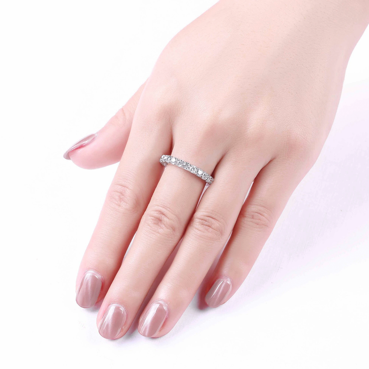 Lab Grown Diamond Half Eternity Band