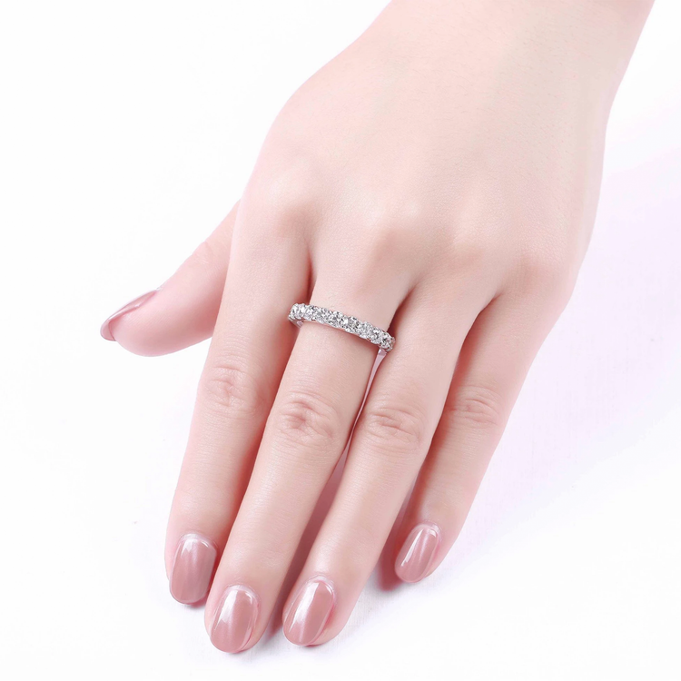 Lab Grown Diamond Half Eternity Band