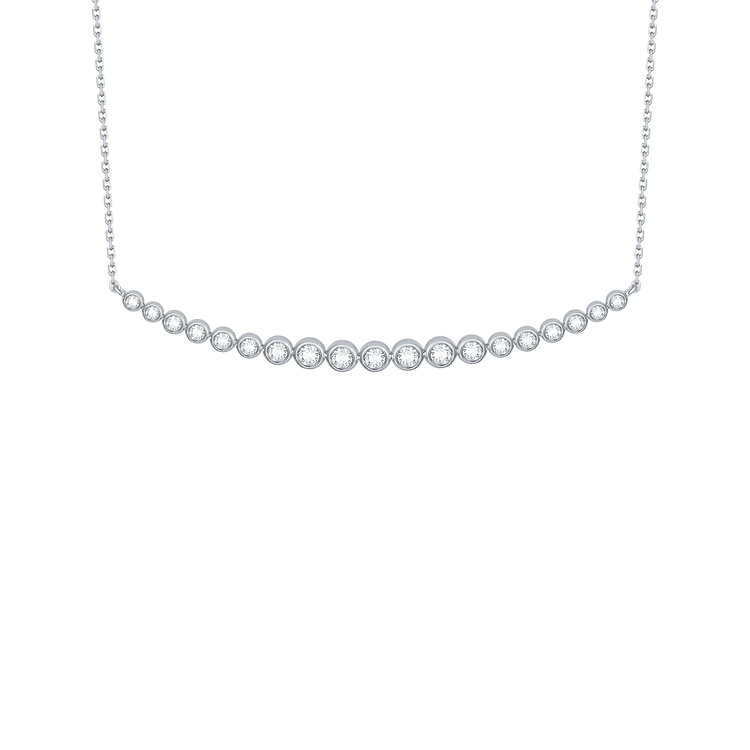 Lab Grown Diamond Smile Necklace