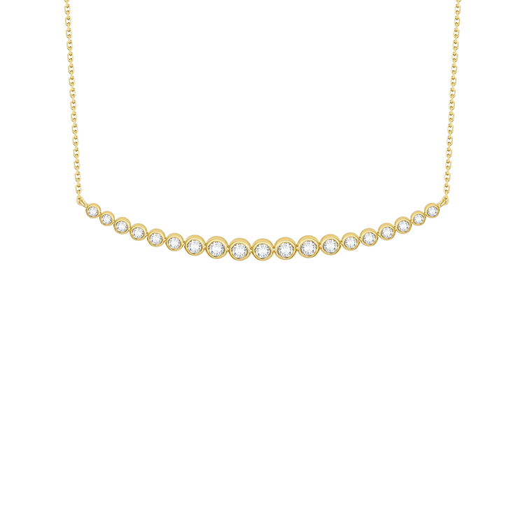 Lab Grown Diamond Smile Necklace