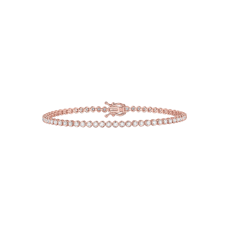 Lab Grown Diamond Bezel Set Tennis Bracelet (1.5ct)