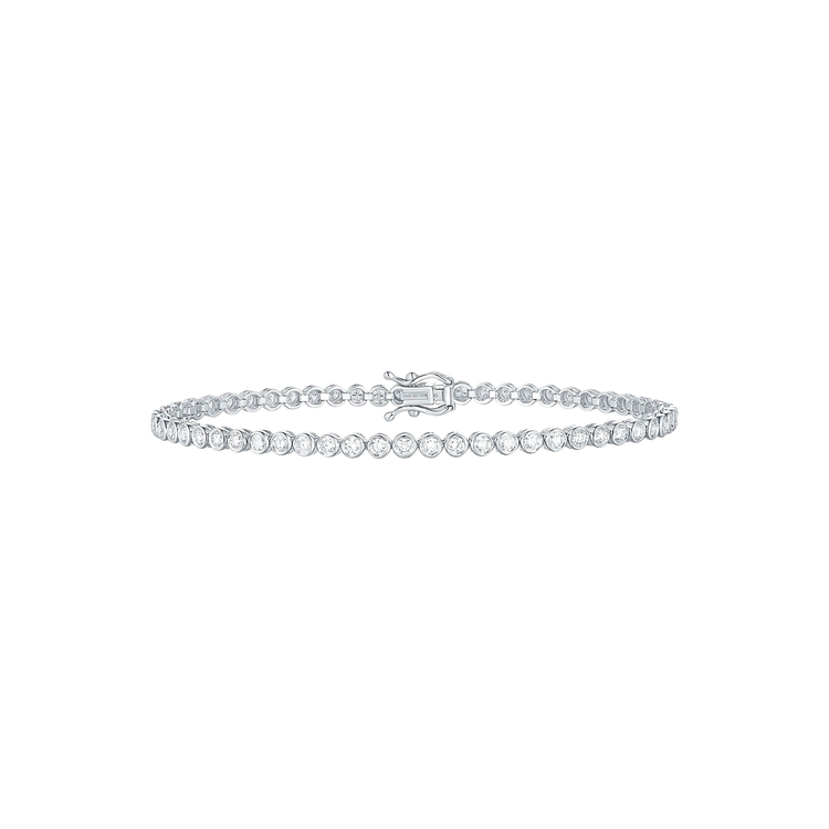 Lab Grown Diamond Bezel Set Tennis Bracelet