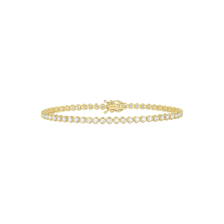 Lab Grown Diamond Bezel Set Tennis Bracelet