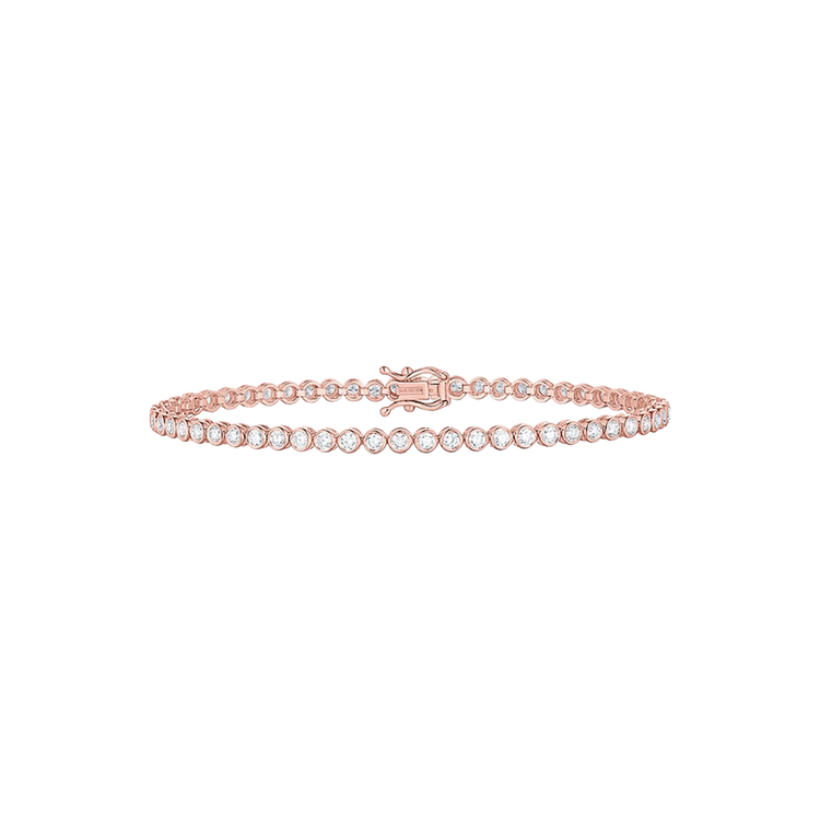 Lab Grown Diamond Bezel Set Tennis Bracelet
