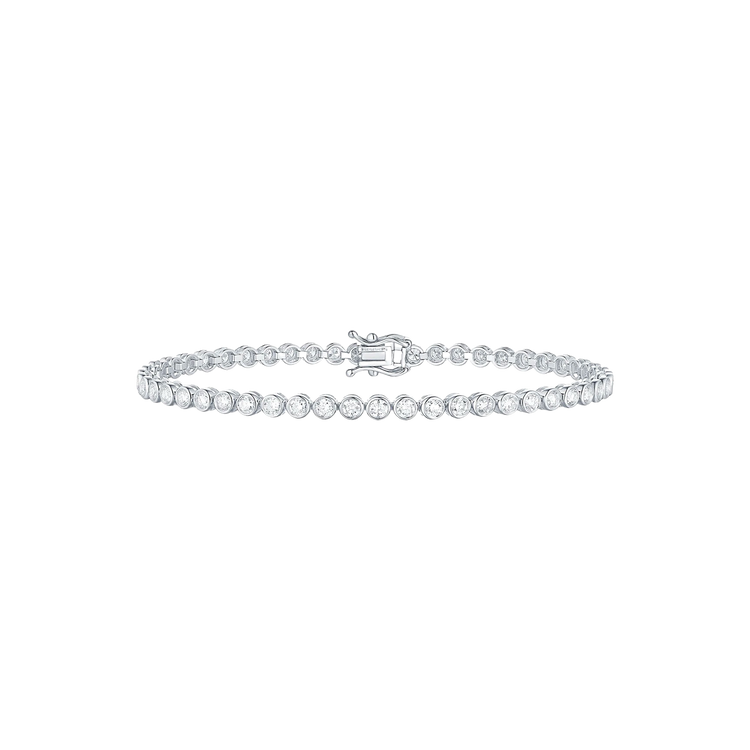 Lab Grown Diamond Bezel Set Tennis Bracelet