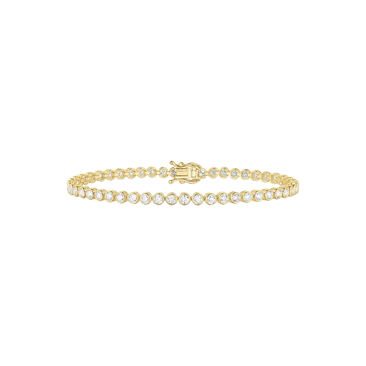 Lab Grown Diamond Bezel Set Tennis Bracelet