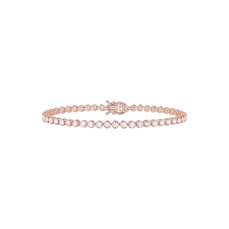 Lab Grown Diamond Bezel Set Tennis Bracelet