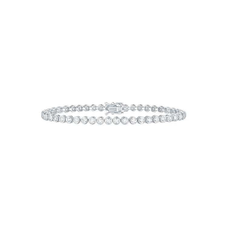 Lab Grown Diamond Bezel Set Tennis Bracelet