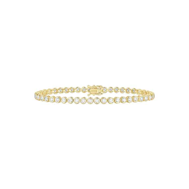 Lab Grown Diamond Bezel Set Tennis Bracelet