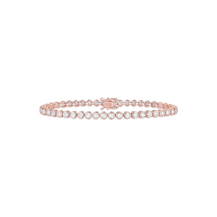 Lab Grown Diamond Bezel Set Tennis Bracelet