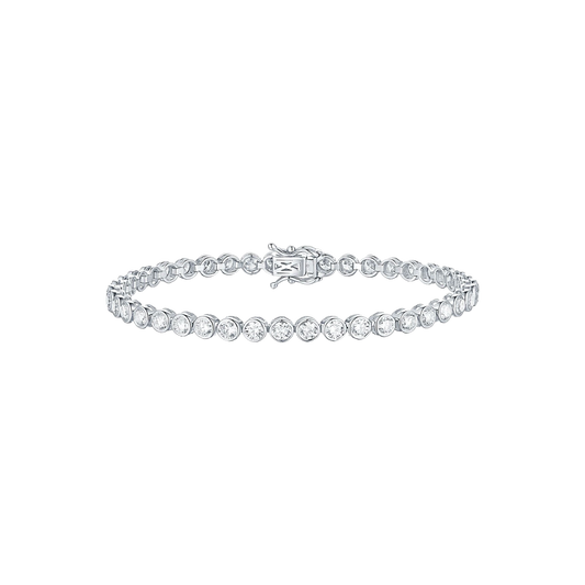 Lab Grown Diamond Bezel Set Tennis Bracelet