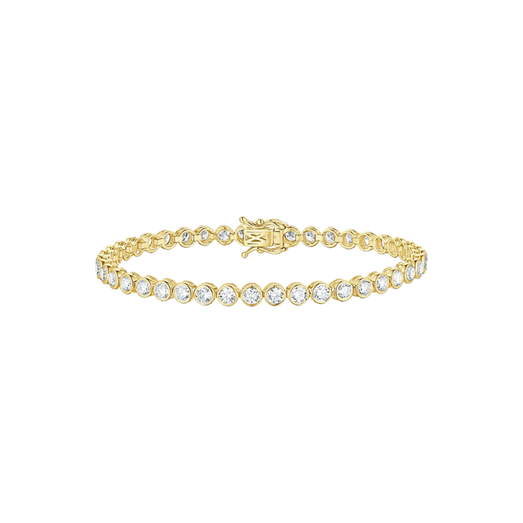 Lab Grown Diamond Bezel Set Tennis Bracelet