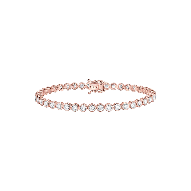 Lab Grown Diamond Bezel Set Tennis Bracelet