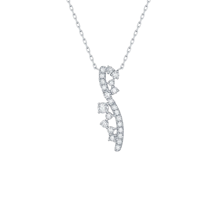 Lab Grown Diamond Cluster Pendant