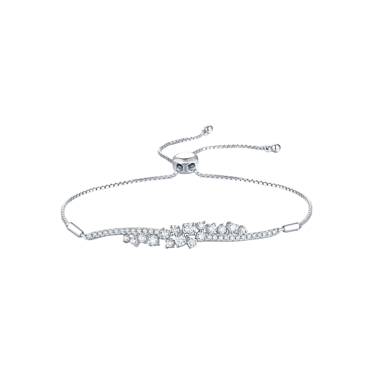 Lab Grown Diamond Cluster Bracelet