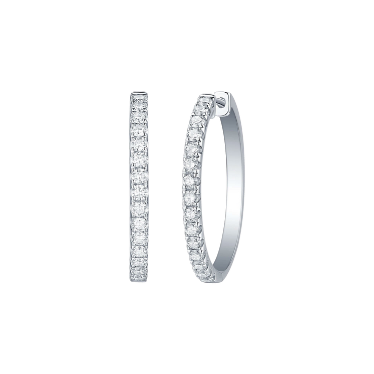 Lab Grown Diamond Classic Hoops