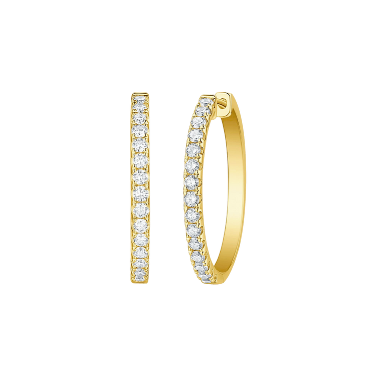 Lab Grown Diamond Classic Hoops