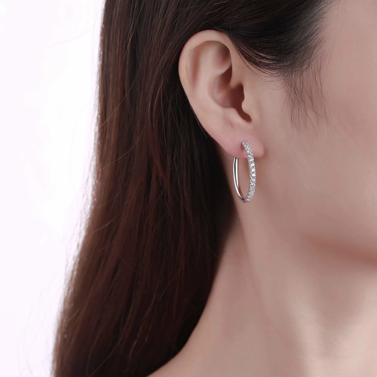 Lab Grown Diamond Classic Hoops