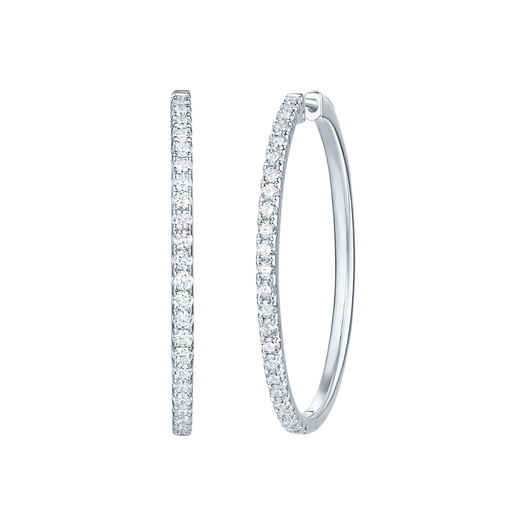 Lab Grown Diamond Classic Hoops