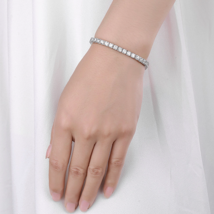Lab Grown Diamond Modern Tennis Bracelet