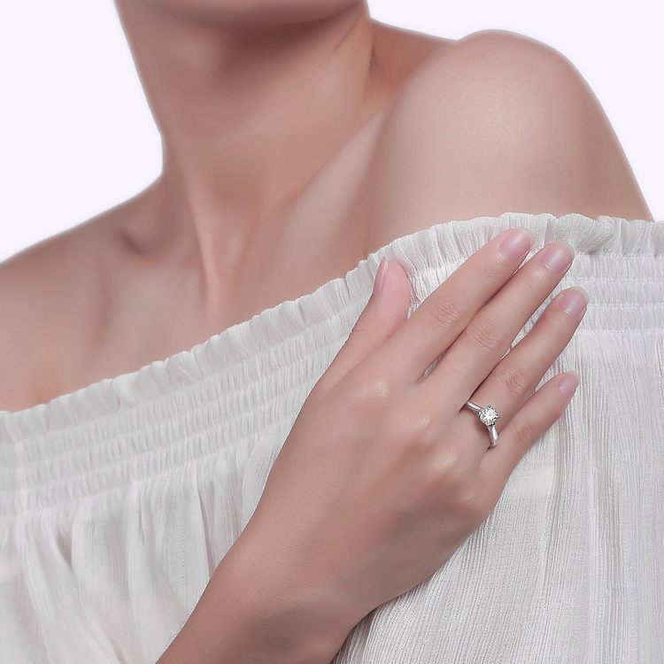 Lab Grown Diamond Solitaire Engagement Ring