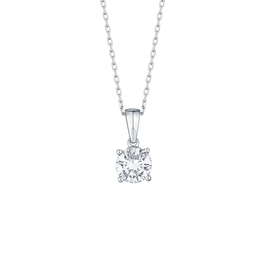 Lab Grown Diamond Solitaire Necklace