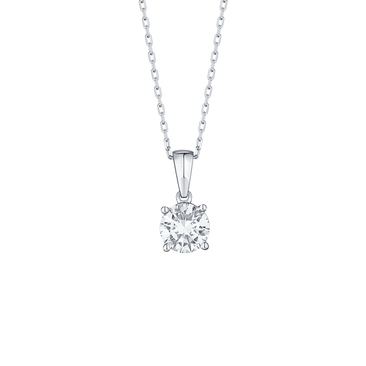 Lab Grown Diamond Solitaire Necklace