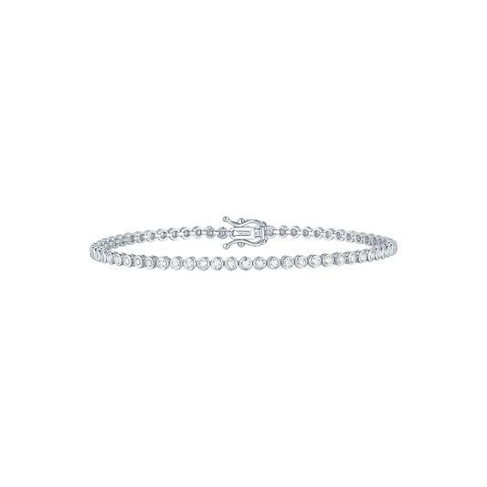 Lab Grown Diamond Bezel Set Tennis Bracelet (1.5ct)