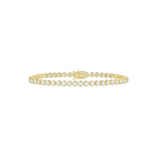 Lab Grown Diamond Bezel Set Tennis Bracelet