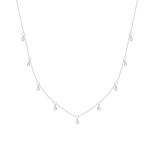 Lab Grown Diamond Circle & Star Necklace