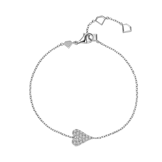 Lab Grown Diamond Sideways Heart Bracelet