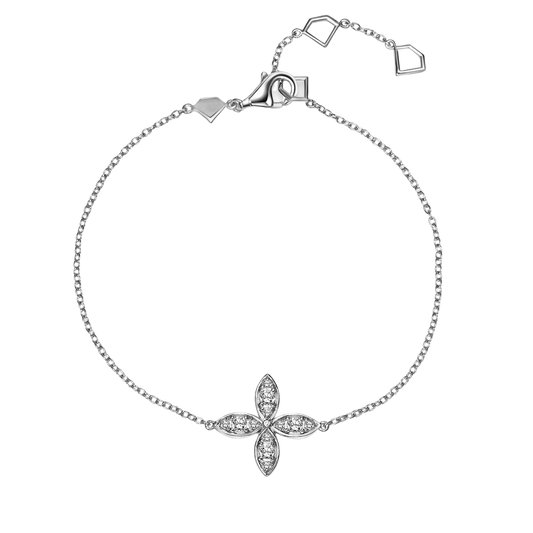 Lab Grown Diamond Flower Bracelet