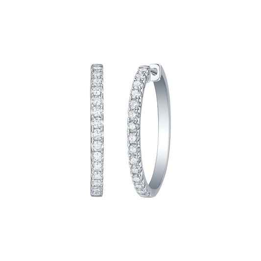 Lab Grown Diamond Classic Hoops