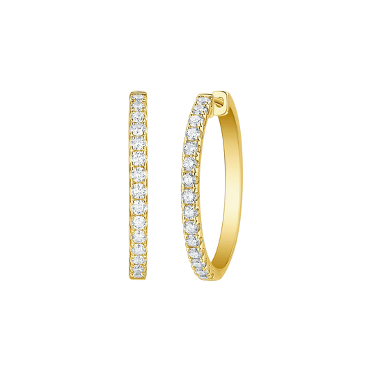 Lab Grown Diamond Classic Hoops