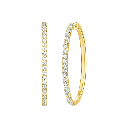 Lab Grown Diamond Classic Hoops