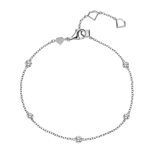 Lab Grown Diamond Bezel Station Bracelet
